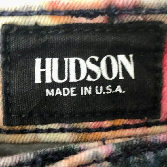 Hudson Nico Midrise Skinny Splatter Jeans - 25 - Picture 11 of 14